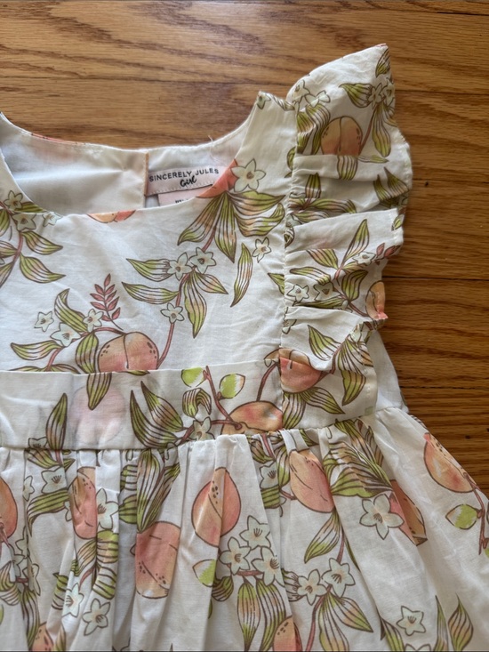 Sincerly Jules Other - Toddler peach print sundress